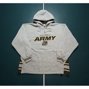 Vintage ARMY Black‎ Knights Hoodie Sweatshirt Lee Sport Men's Medium Gray